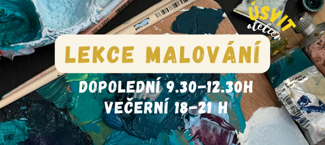 Lekce malování od 2.1.2025 v 9.30 a v 18h